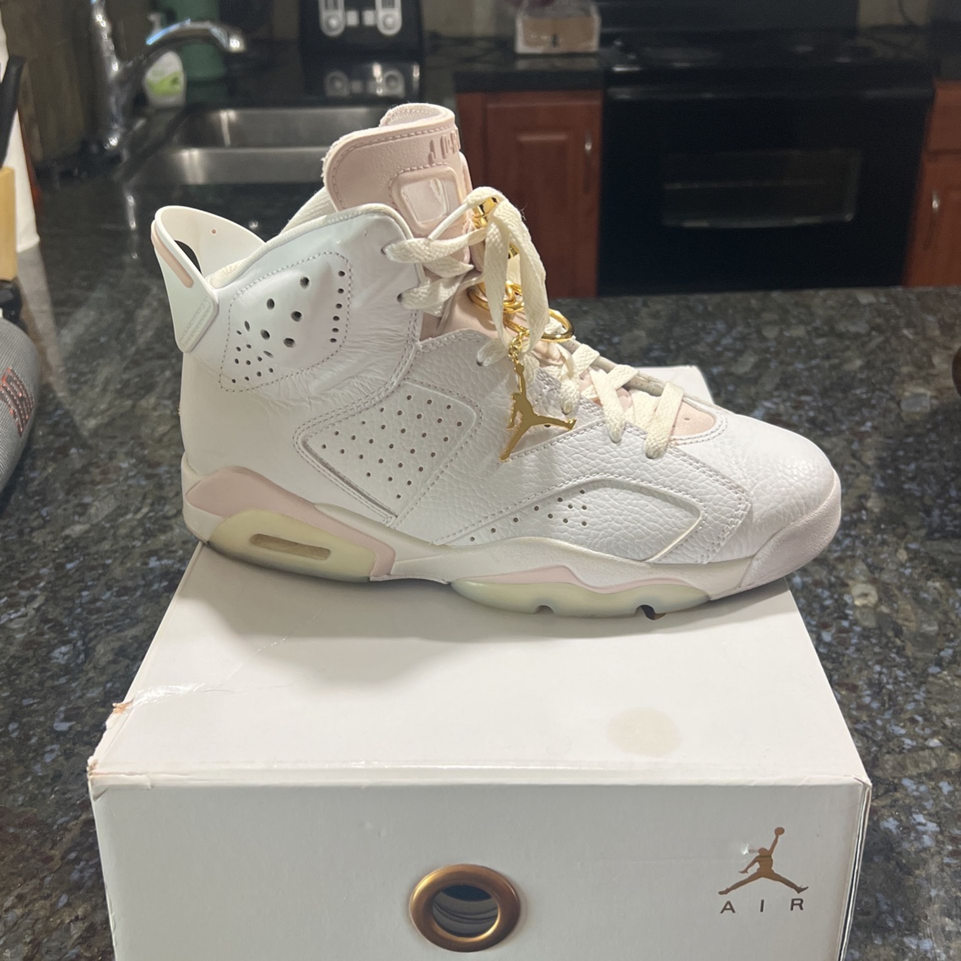 jordan 6 white gold