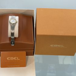 Ebel Wave 183908 18K Gold Stainless Steel Wrist Watch Women’s Sport Classic 23mm