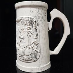 Primitive Mexican Mug Decapitated Head