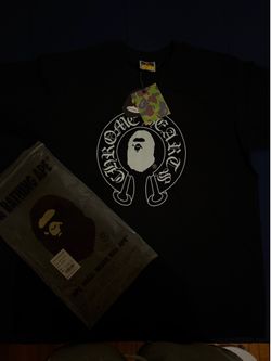 bape chrome shirts in black!! Size L