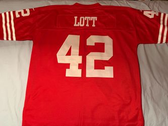 Ronnie Lott #42 San Francisco 49ers NFL Reebok Jersey; Men’s 2XL