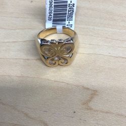 James Avery Wide Gold Spring Butterfly Ring