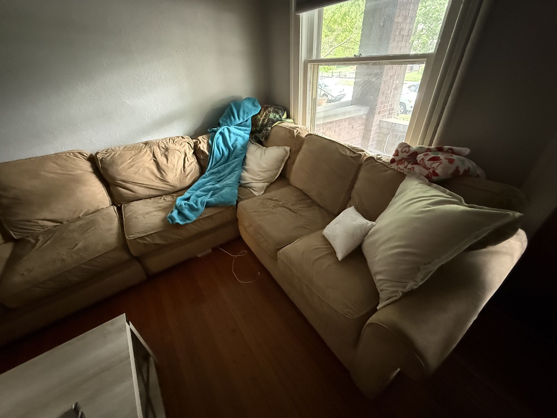 Tan Sectional couch