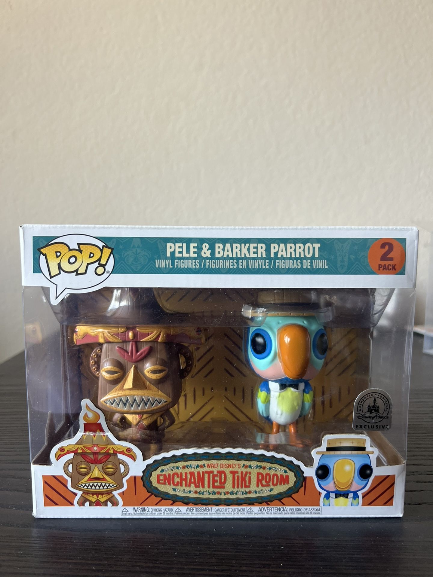 VAULTED EXC Pele Barker Parrot Funko Pop Pack Disney Enchanted