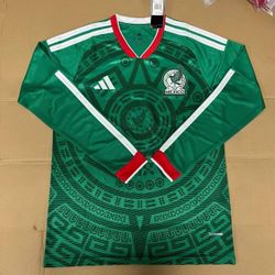 Soccer Mexico jersey Mundial green New Jersey  long sleeve player version sleeve long sleeve Women’s size 2025 Futbol manga larga manga corta Mujeres 