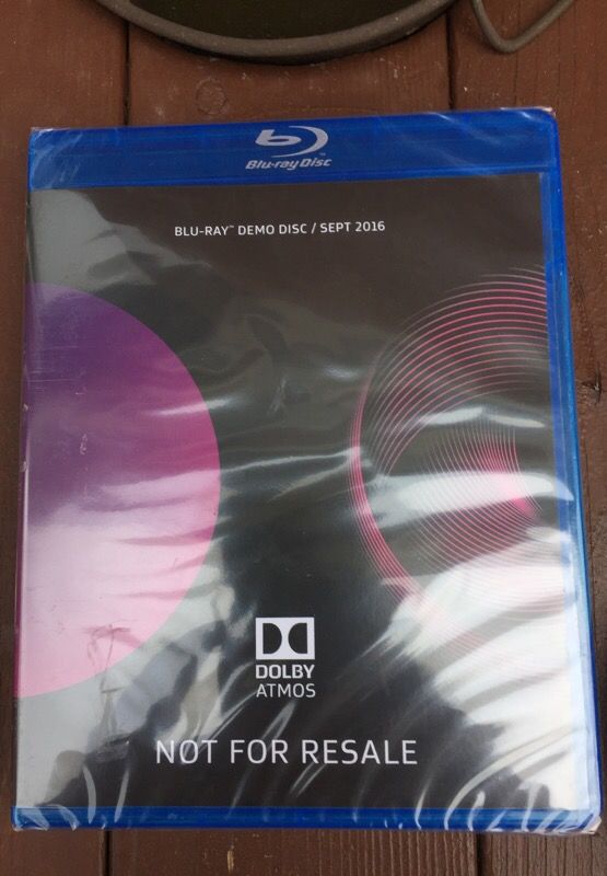 Dolby ATMOS blu ray Demo disc 2016 NEW ORIGINAL