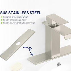 10 Inch Kitchen Sink Faucet Hole Cover Deck Plate Escutcheon Brushed Nickel 