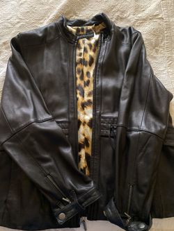 Dana Buchman leather jacket