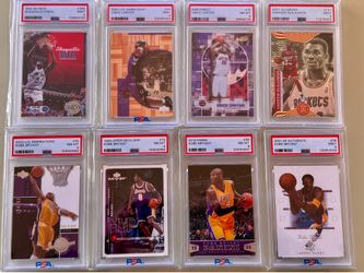 Lot of 8 Graded PSA NBA Basketball Slabs