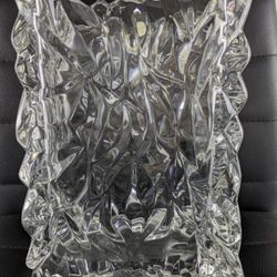 Bleikristall 24% Lead Crystal Vase – Germany – 8.5" Rectangular Prism