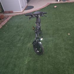 14" Folding Electric Bike, 500W Peak Motor, 48V 375Wh Removable Battery, 20 MPH