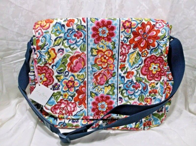 Vera Bradley Hope Garden Laptop Messenger  Bag Crossbody Or Shoulder Carry NEW