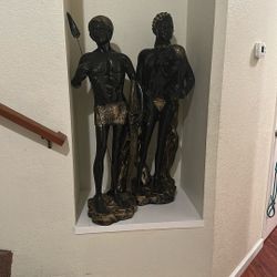 African Family 2 Piece Statue Set