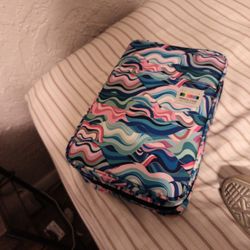 Bomkee large pencil case organizer bag (art supplies included)