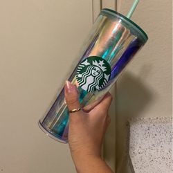 Starbucks mermaid scale green / mint straw tumbler