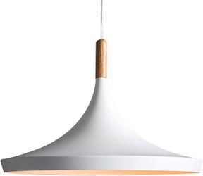 Battery Operated Pendant Light with Remote - White Nordic Style
