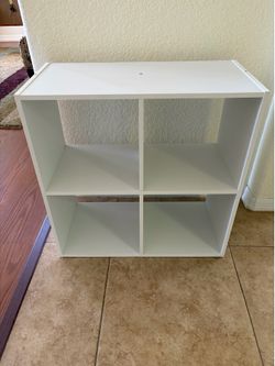 White 4-Cube Organizer Shelf