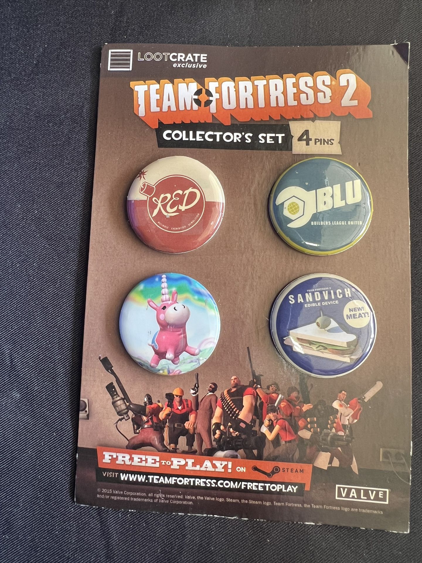 Team Fortress 2 Or The Punisher Pins 