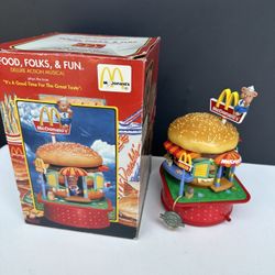 Vintage 1991 Enesco McDonald’s Big Mac Bears Music Box