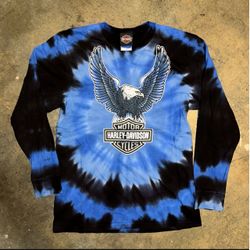 Vintage Harley-Davidson Tie-Dye Long Sleeve Shirt