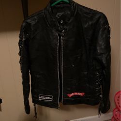 Woman’s Leather Bikers Jacket Size S