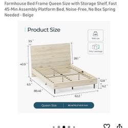 Bed Frame. Queen 