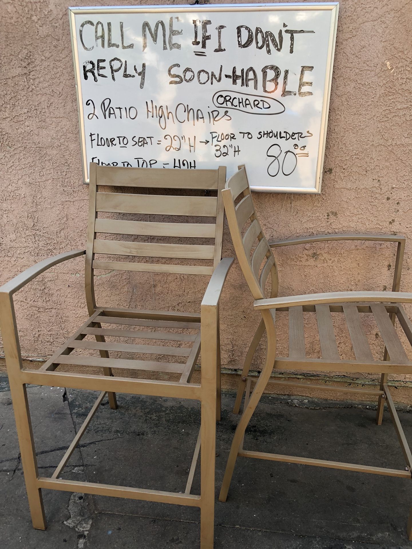 Set Of 2 Patio Chairs