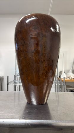 Large Decorative Brown Floor Vase – Modern Textured Design