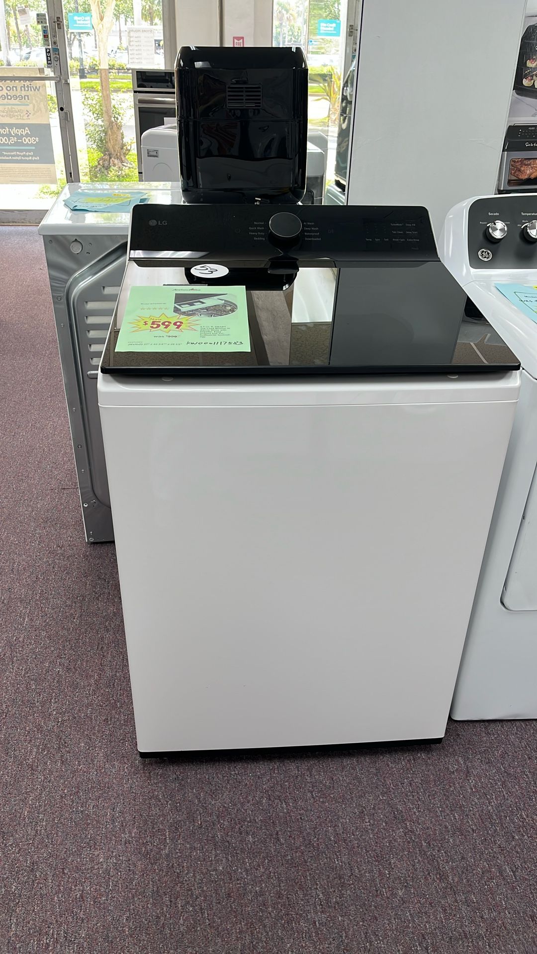 Washer Top Load New Open Box And 1 Year Warranty