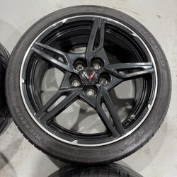 C8 corvette Michelin Carbon Flash Tires + Rims (delivery Avail)