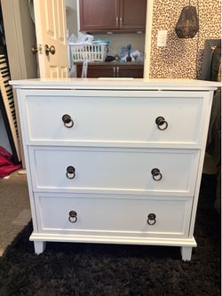 White nightstand