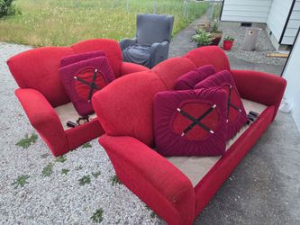 Free couch, love seat, and recliner