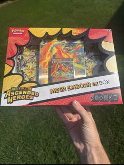 Pokémon TCG Mega Emboar ex Box Mega Evolution—Ascended Heroes Promo Boosters