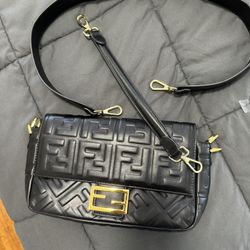 Two strap shoulder and Crossbody bag All Leather 