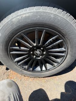 Black rhino, Kruger gloss black wheels w Michelin tires