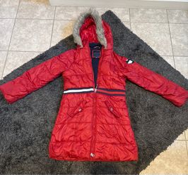 Girls size 12/14 Red Tommy Hilfiger coat