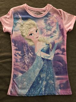 Disney Frozen Elsa Shirt, Size Large