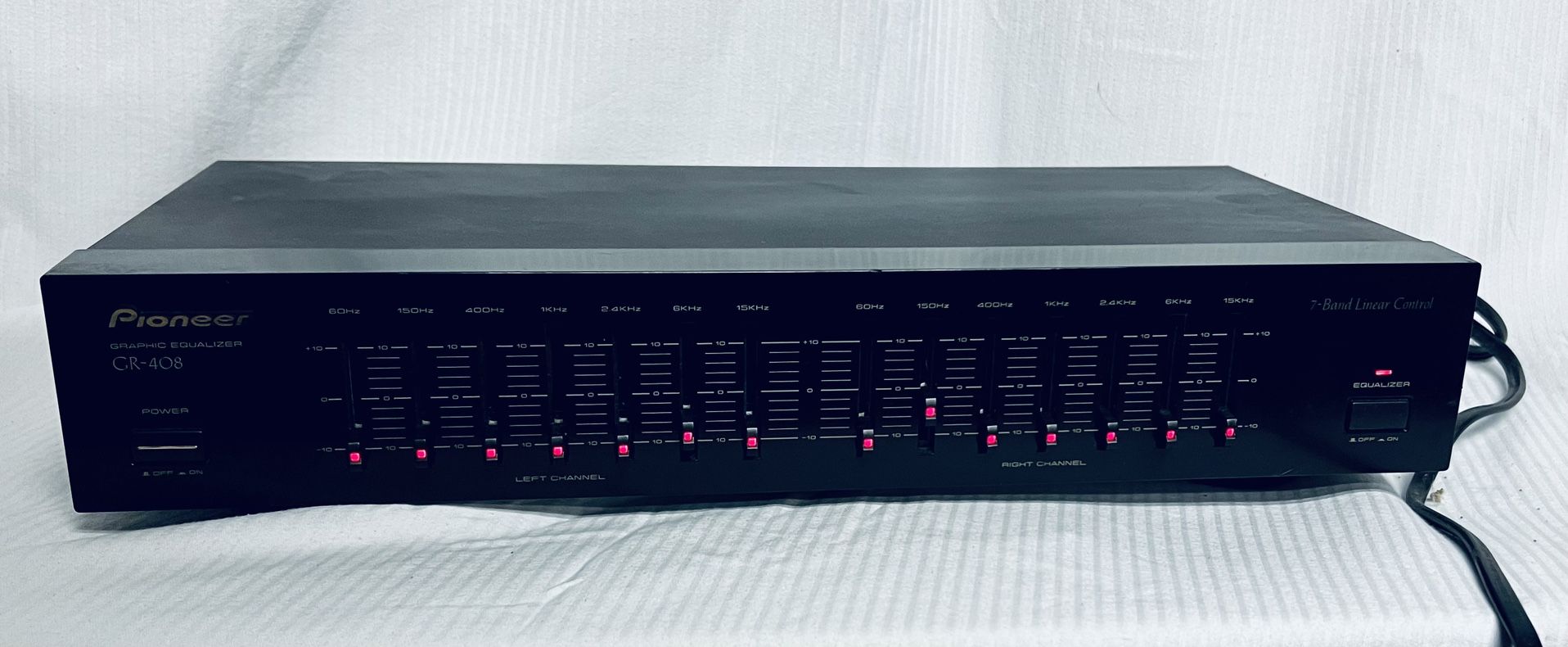 Pioneer Graphic Equalizer Dual 7-band Linear Control Gr-408 GR408