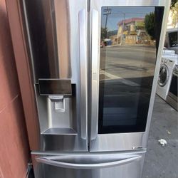 🍂REFRIGERATOR WINDOW EASY ACCESS LG 3 DOORS🍂✔️STAINLESS STEEL✔️🆓️FREE DELIVERY🆓️
