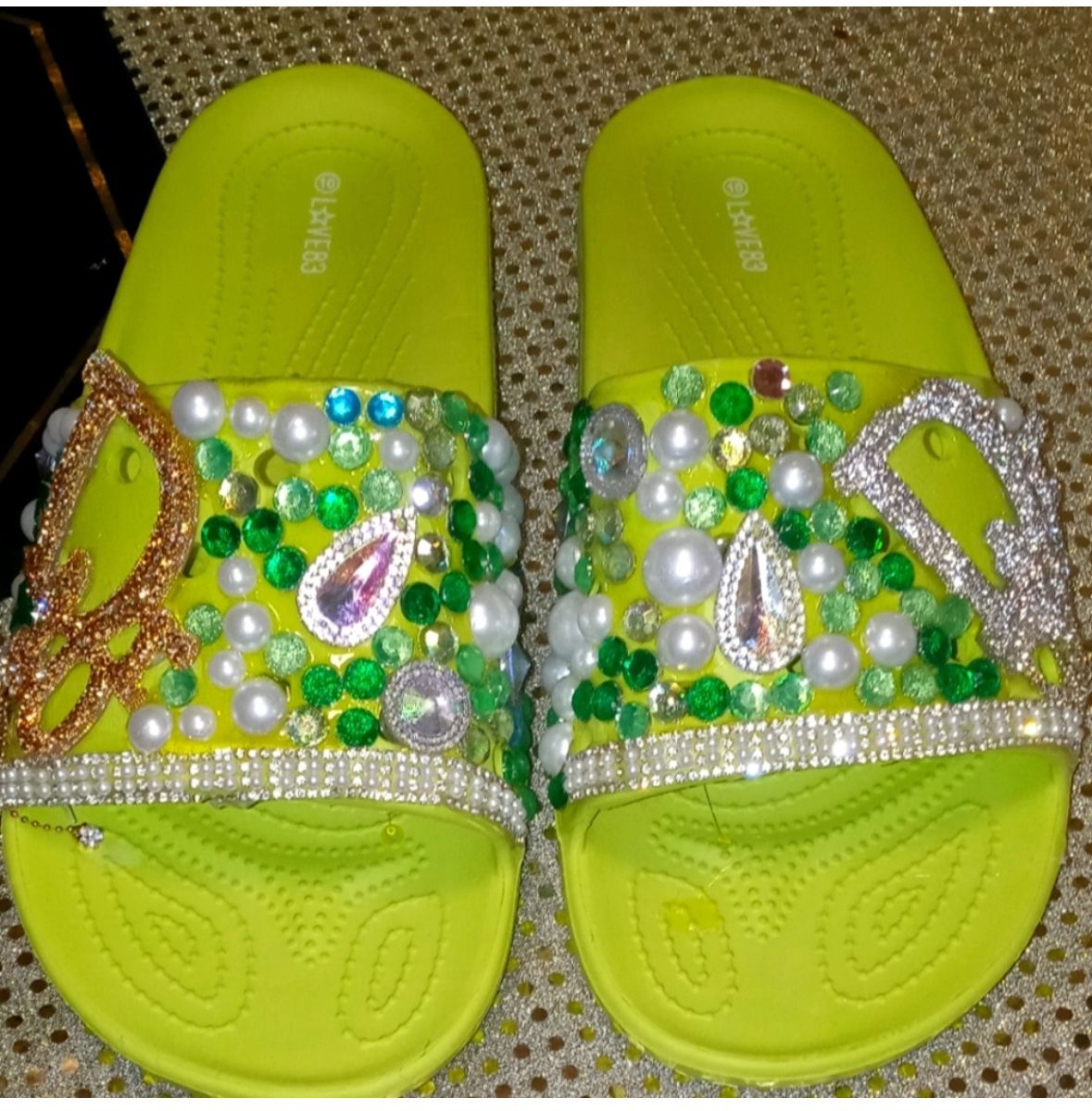 Custom Made Slides Women Size 10