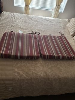 Set Of 2 Chair Cushions (allen+roth) Made By Arden Companies; New 18” x19”