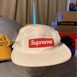 Supreme Reflective  WHITE/RED 5 Panel Hat