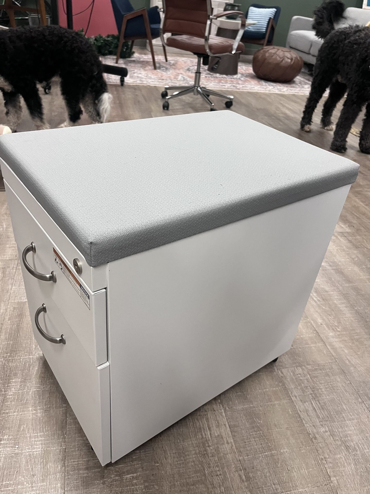 File Cabinet With Cushion Top
