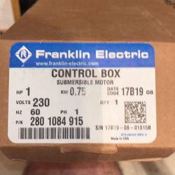 Control Box Submersible Motor 