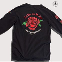 Obey “La Vie en Ruine” Rose Long Sleeve | Size S
