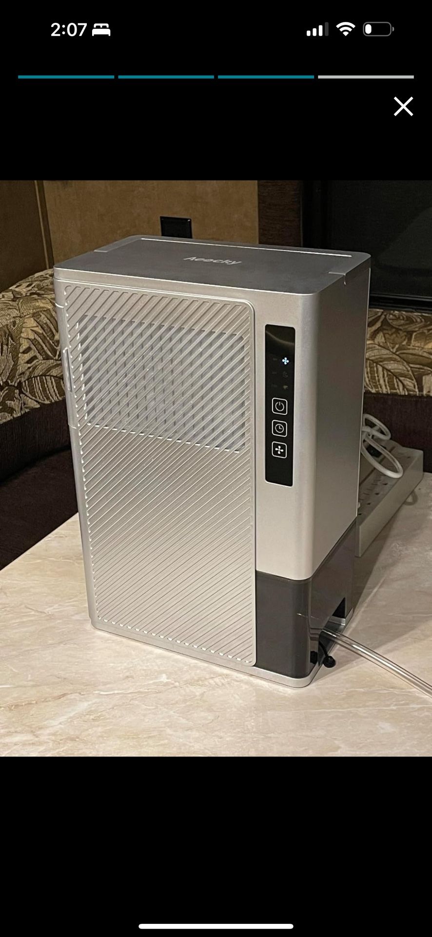 1200 SqFt Rotary Dehumidifier 10 Pint for Bedroom with Drain Hose,Never Frost,Ultra Quiet Small Portable Desiccant Dehumidifiers Basement, Bathroom RV