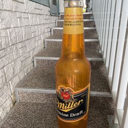 Miller, Beer Bottle Decoration, Tall And Large