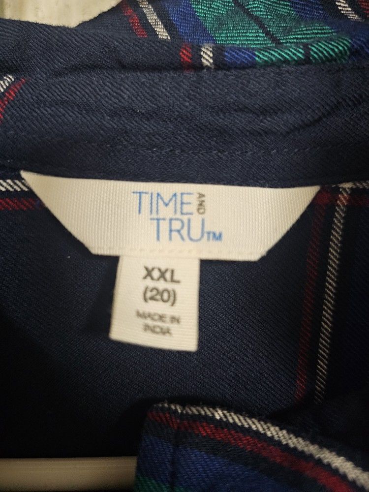 Time & Tru Women's Dress Shirr