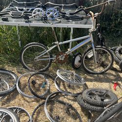 BMX/Cruiser Parts Lot And Bikes