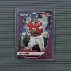 Jaxson Dart Purple Prizm Rookie Card